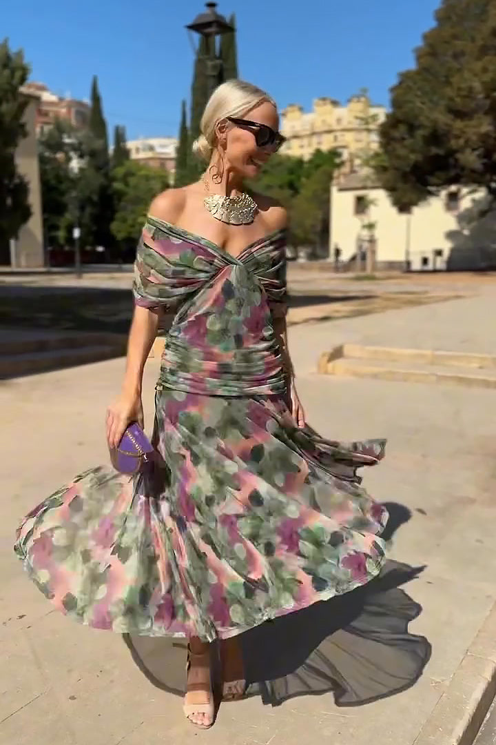Laura | Vestido Largo de Fiesta Elegante con Cuello en V