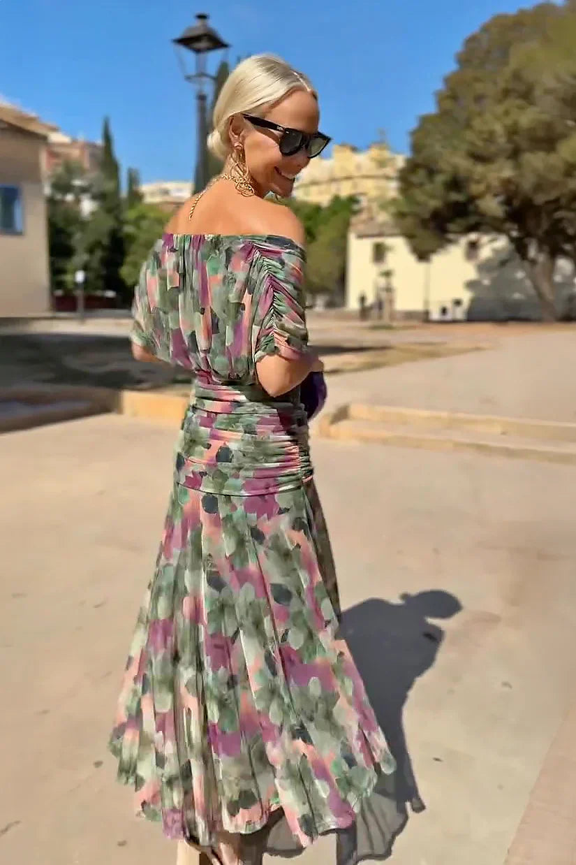 Laura | Vestido Largo de Fiesta Elegante con Cuello en V
