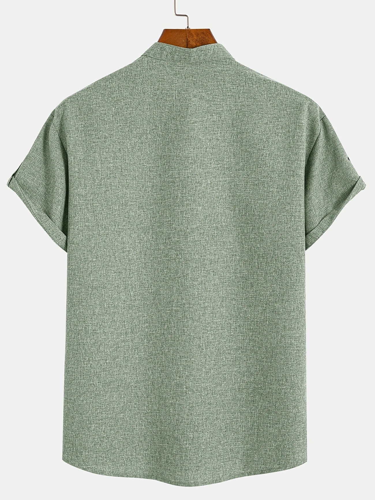 PRADO | Camisa Elegante de Manga Corta y Cuello Alto