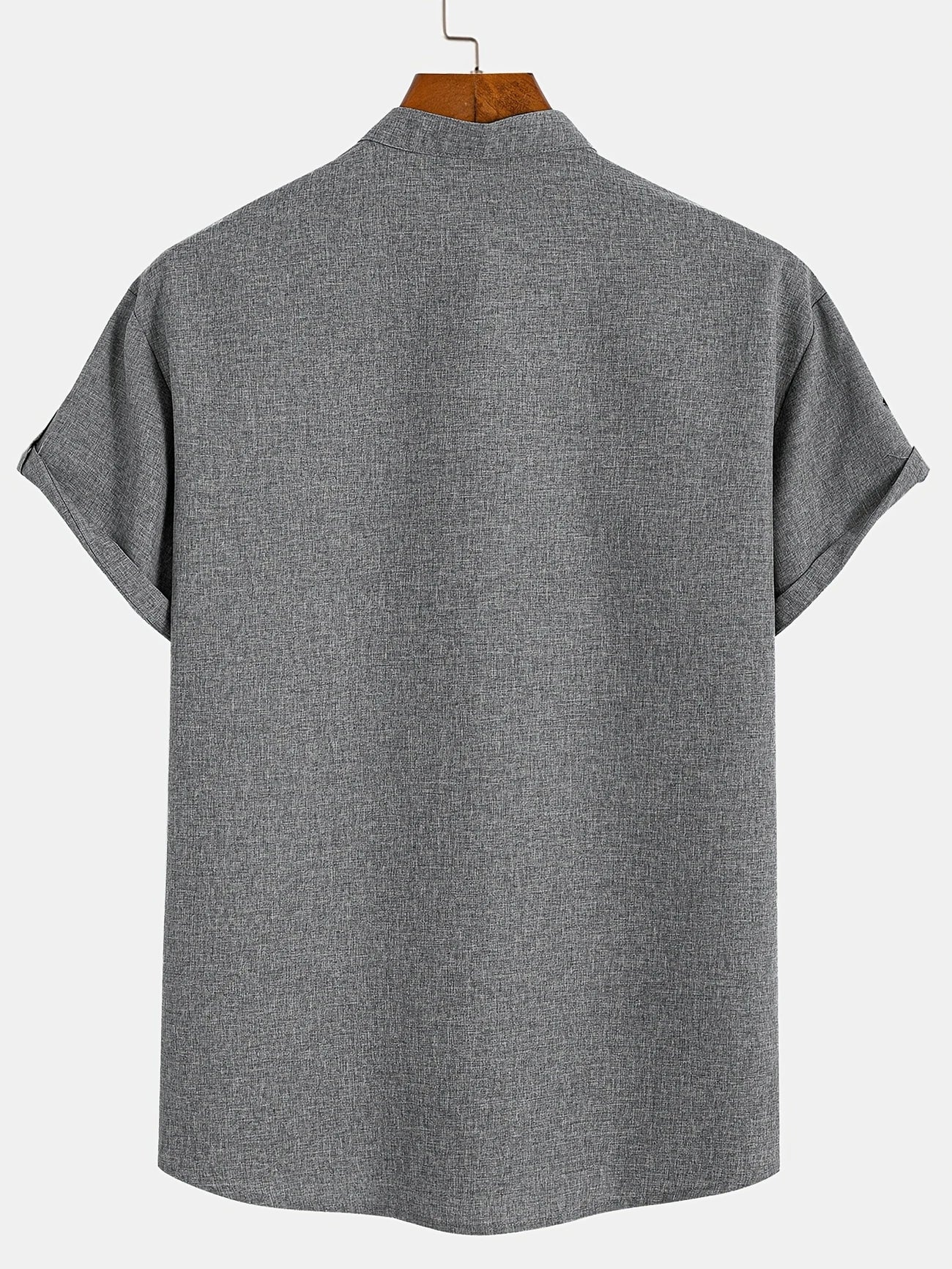 PRADO | Camisa Elegante de Manga Corta y Cuello Alto