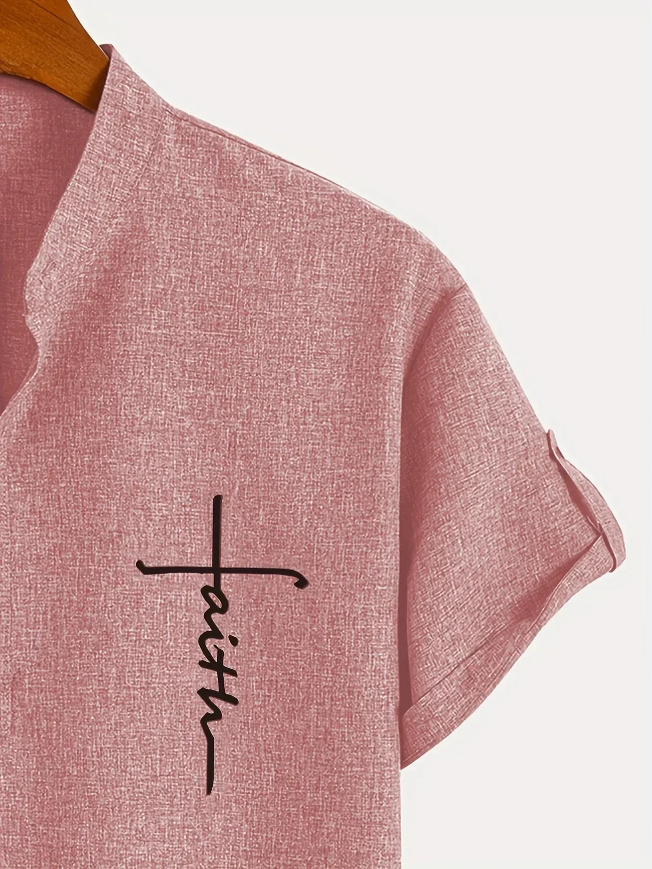PRADO | Camisa Elegante de Manga Corta y Cuello Alto