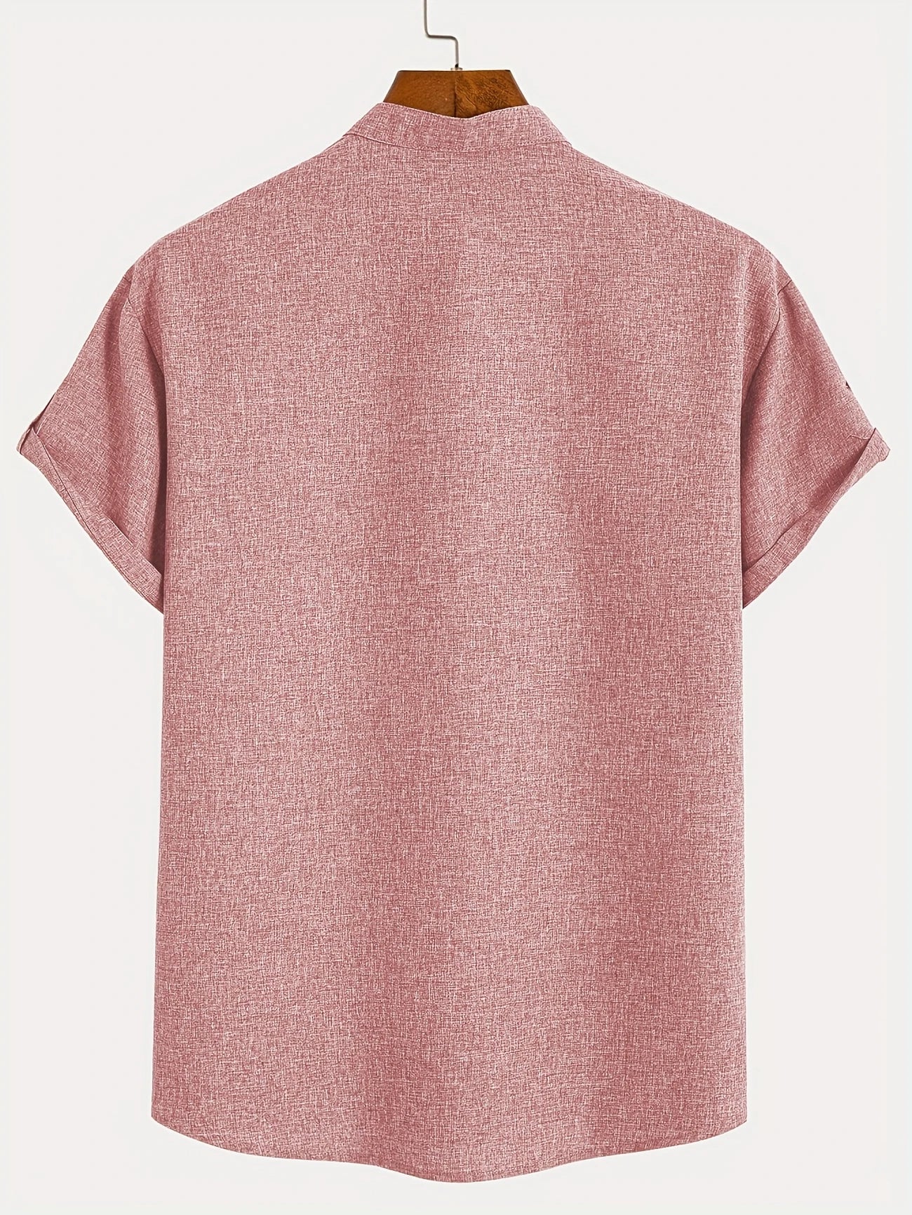 PRADO | Camisa Elegante de Manga Corta y Cuello Alto