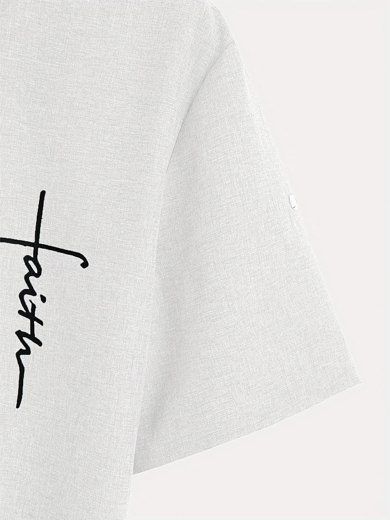 PRADO | Camisa Elegante de Manga Corta y Cuello Alto