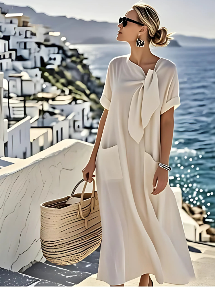 Carla-Vestido Elegante de Mujer con Bolsillo