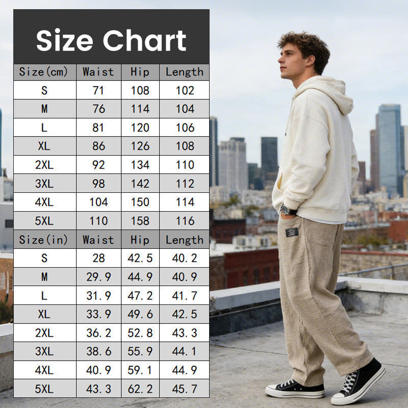 🌞Imprescindible para el Verano: Pantalones de Algodón y Lino Transpirables para Hombre: Máxima comodidad y estilo