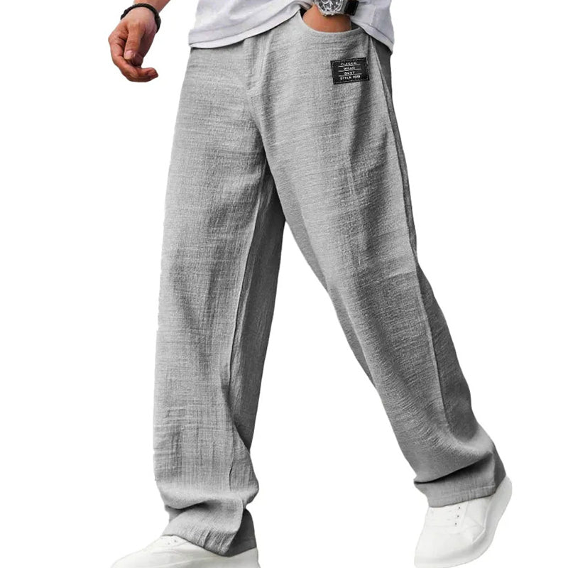 🌞Imprescindible para el Verano: Pantalones de Algodón y Lino Transpirables para Hombre: Máxima comodidad y estilo