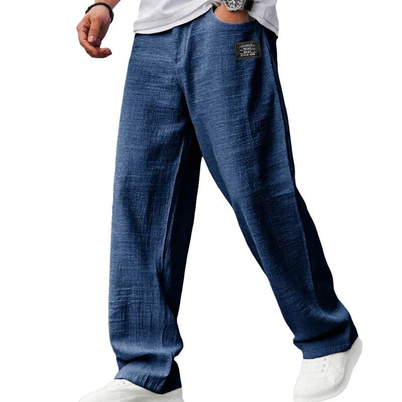 🌞Imprescindible para el Verano: Pantalones de Algodón y Lino Transpirables para Hombre: Máxima comodidad y estilo