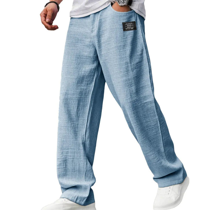 🌞Imprescindible para el Verano: Pantalones de Algodón y Lino Transpirables para Hombre: Máxima comodidad y estilo
