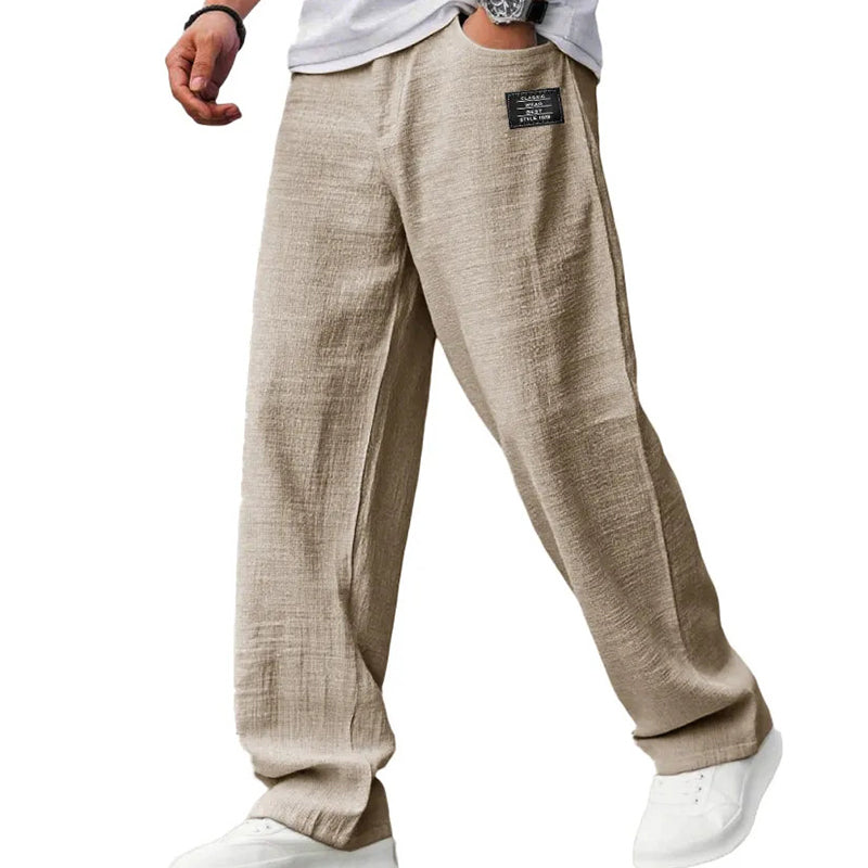🌞Imprescindible para el Verano: Pantalones de Algodón y Lino Transpirables para Hombre: Máxima comodidad y estilo